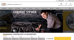 Desktop Screenshot of marshallchevrolet.com